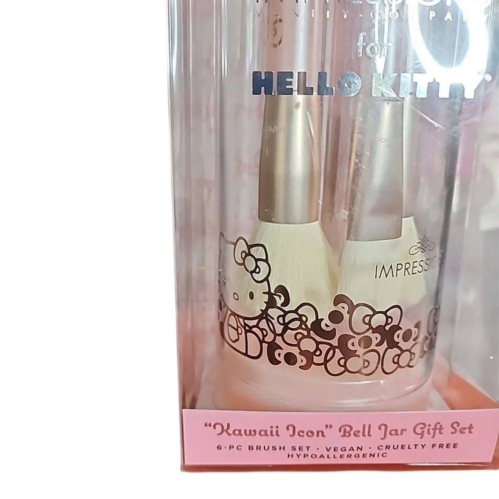 Impressions Vanity Co. Sanrio Hello Kitty Kawaii Icon 6-Piece Makeup Brush Set